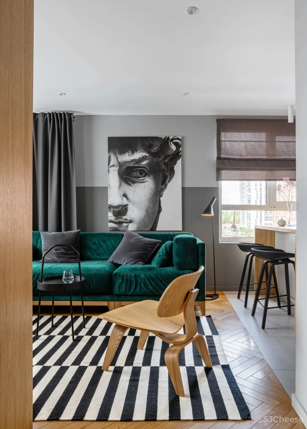 79㎡古典氛围,色彩大胆而鲜活!