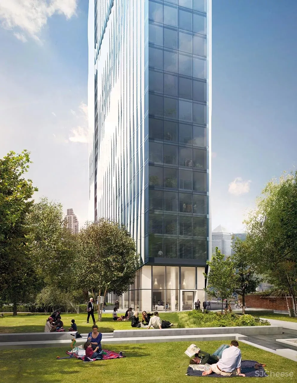 Make Architects设计-世界金融中心,伦敦泰晤士河畔顶奢公寓The Madison