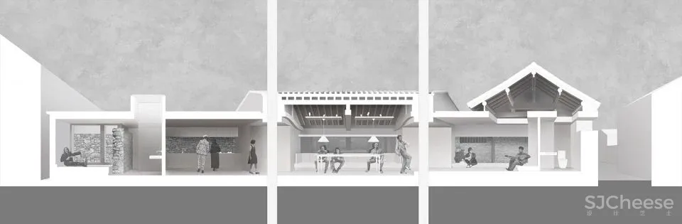 北京这栋沉静百年的老宅没有爆改,却把过道运用得淋漓尽致!