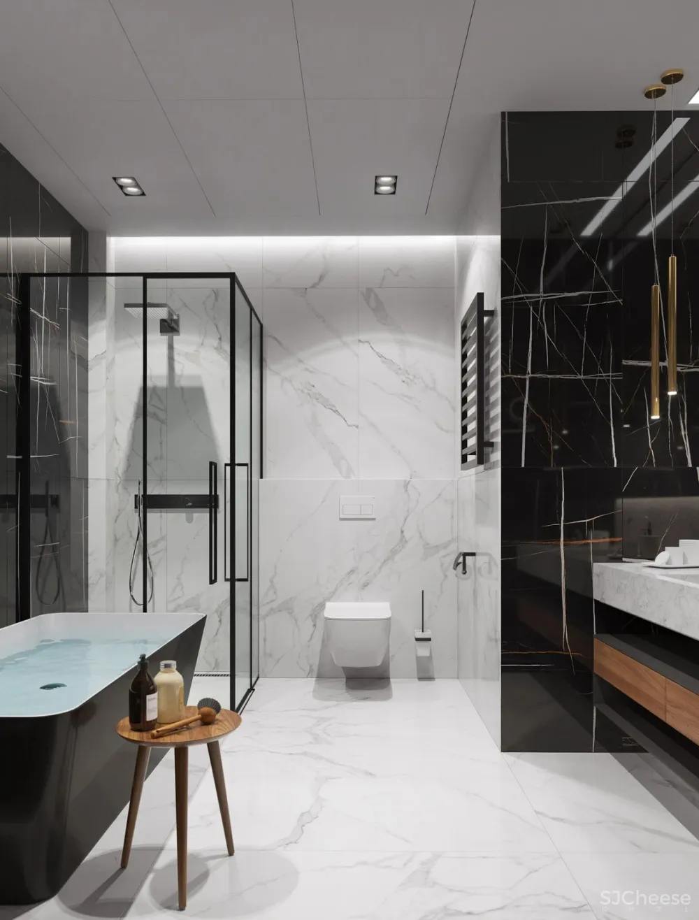 水蓝 浅灰，简约空间的浪漫调性