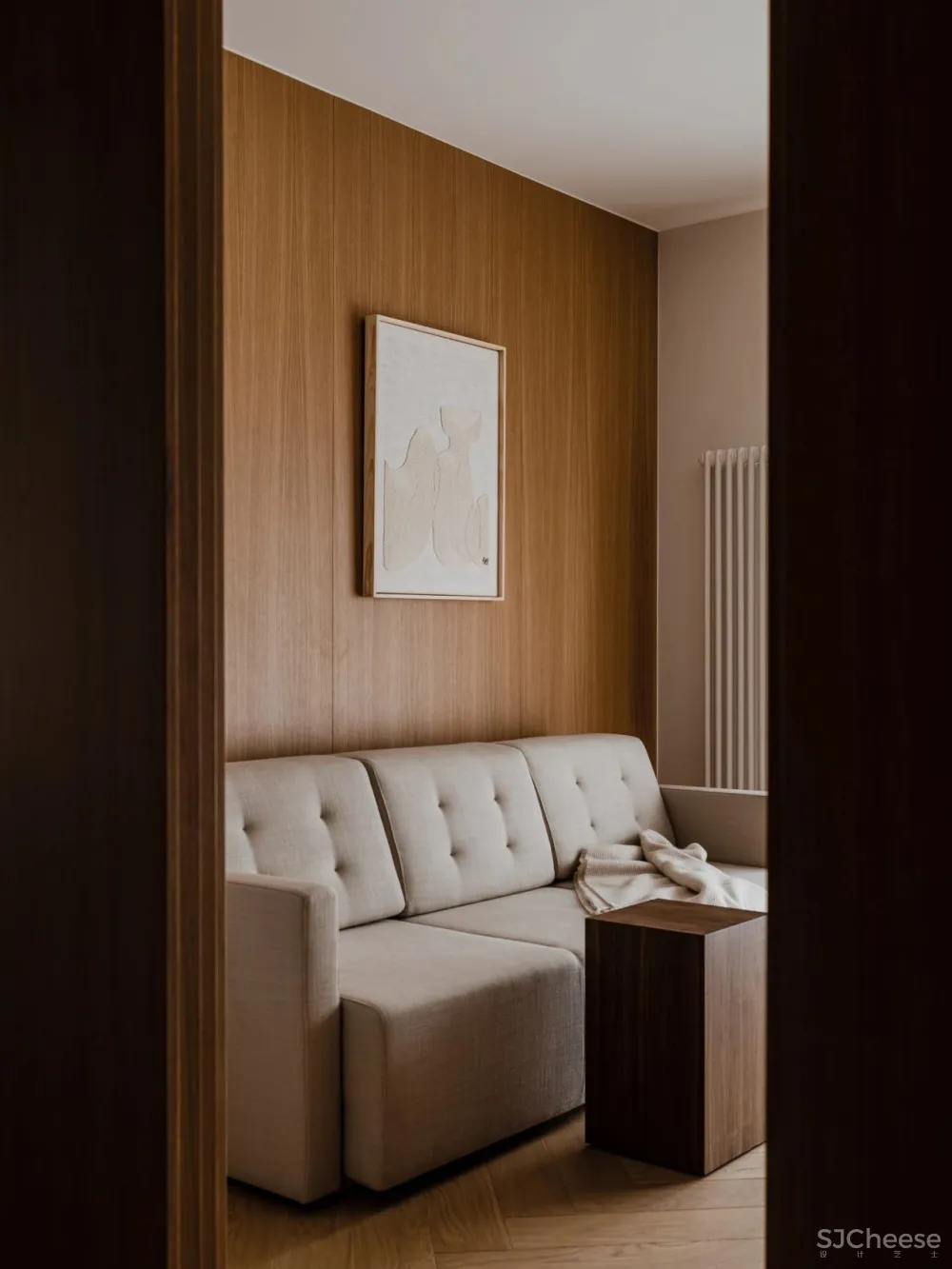 90㎡ 做三房, 客厅全开放,设计都在细节里