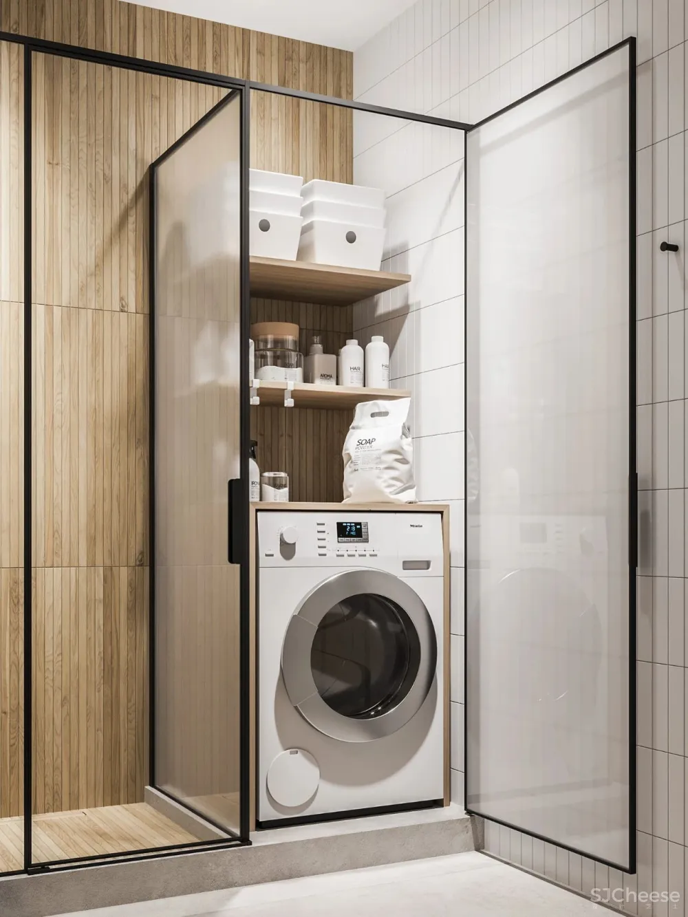 60㎡ 简约小家,卫生间还做干湿分离,这设计太赞了!