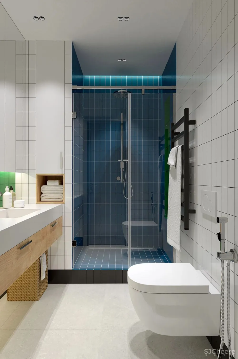 120㎡现代大宅,时尚色彩太惊艳了吧!