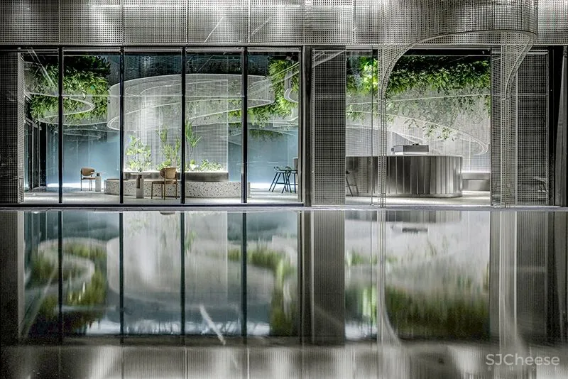 峻佳设计丨水上的白色花园,超现实主义咖啡馆打造城市记忆封面