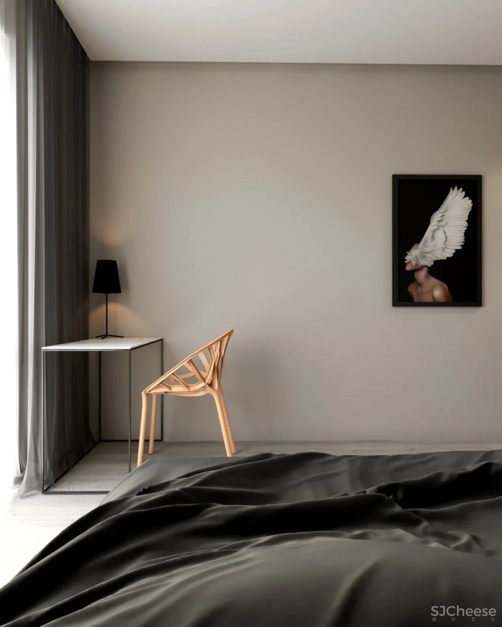 43㎡黑色小户型住宅,网友:这才叫一个人的豪宅!