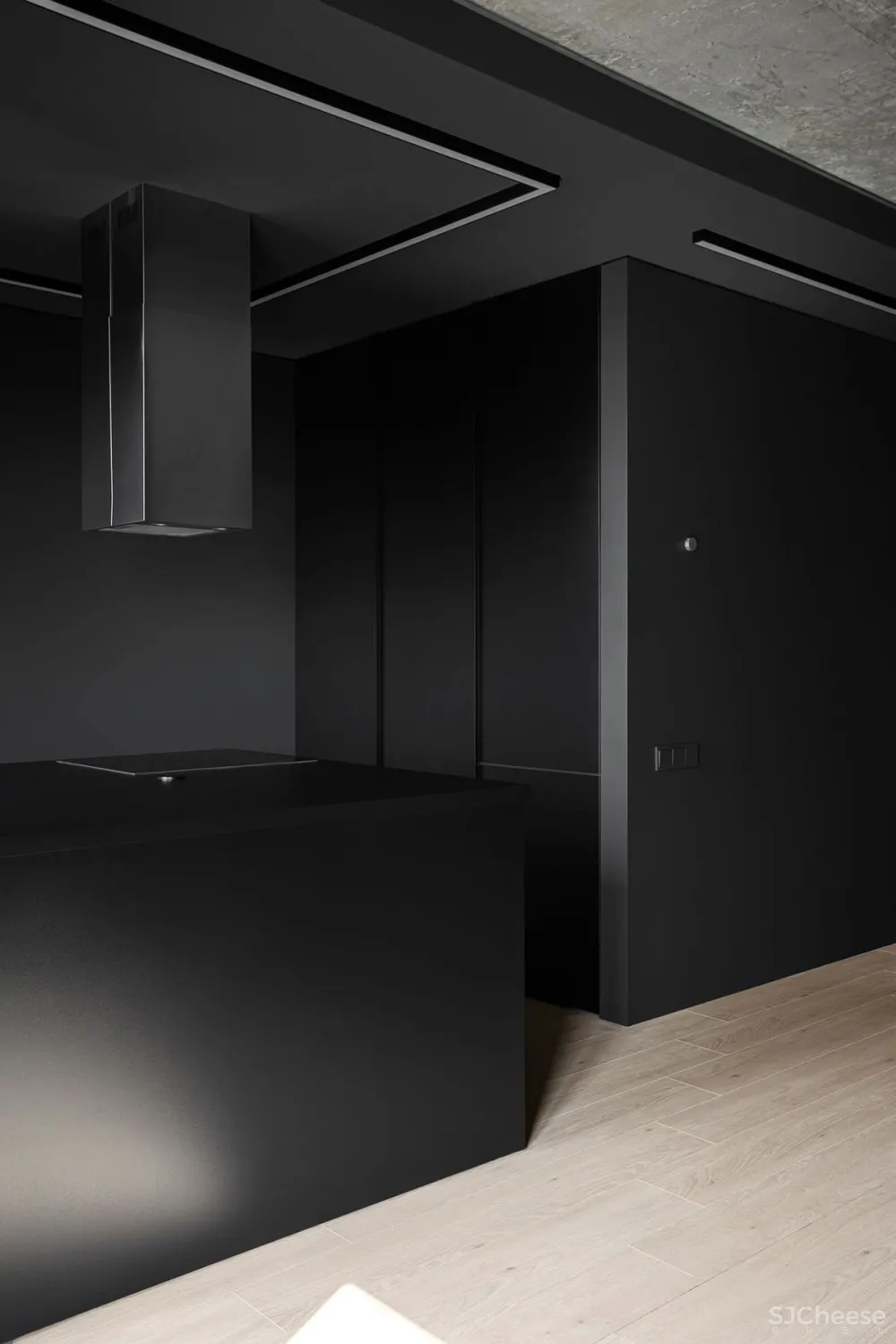 43㎡黑色小户型住宅,网友:这才叫一个人的豪宅!