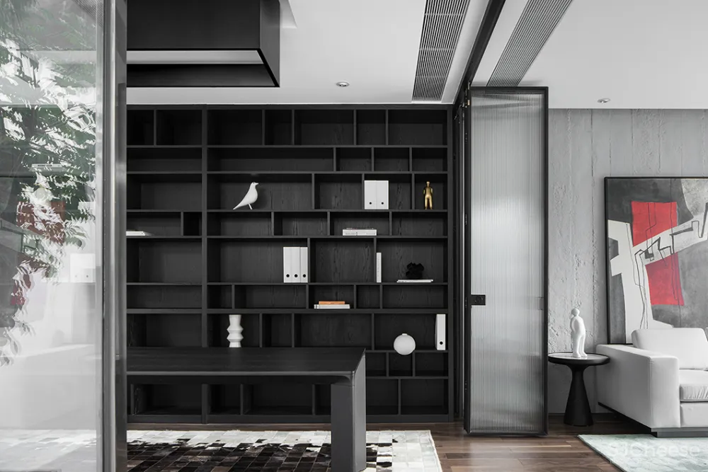 255㎡极简别墅,黑白灰太有格调了!