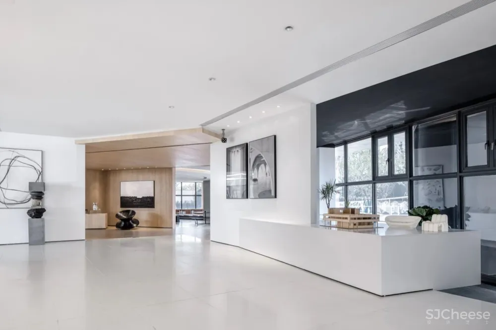 千舍设计·新作 空间的美学与诗意 — 未来城售楼处