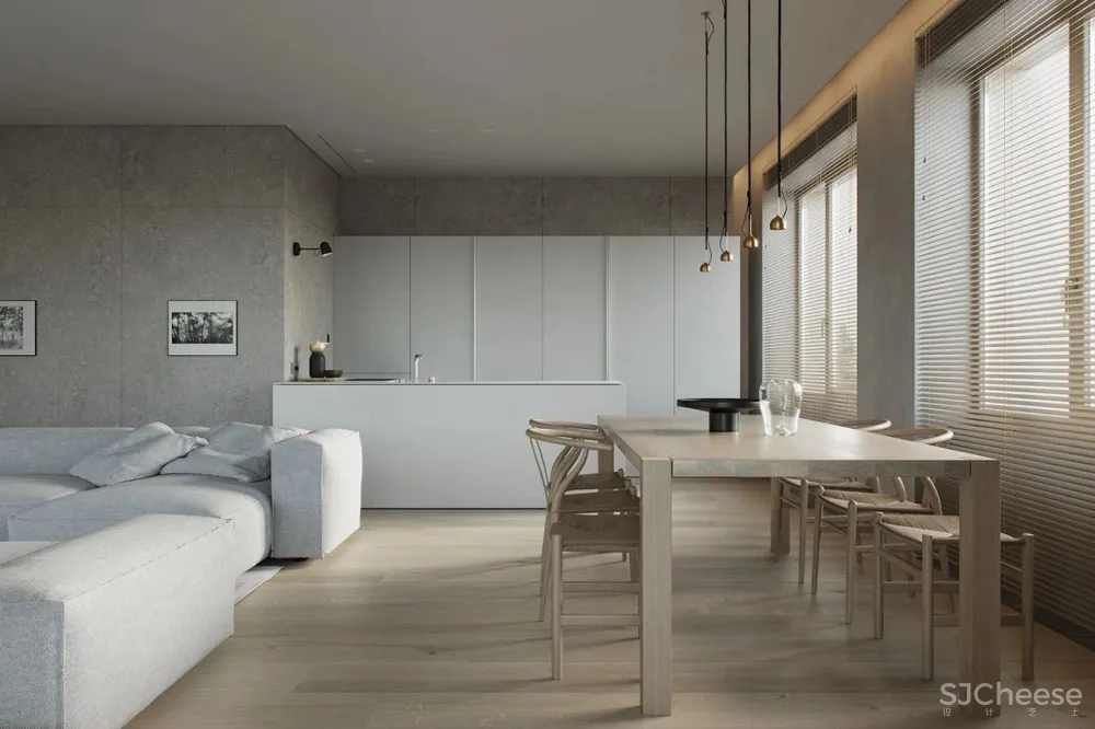 124㎡极简高级灰,格调十足!