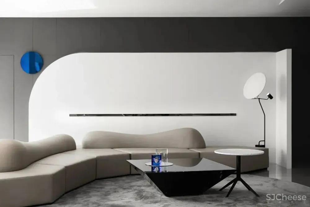 黑白简趣空间，90后都爱的个性潮地 珀阁室内设计