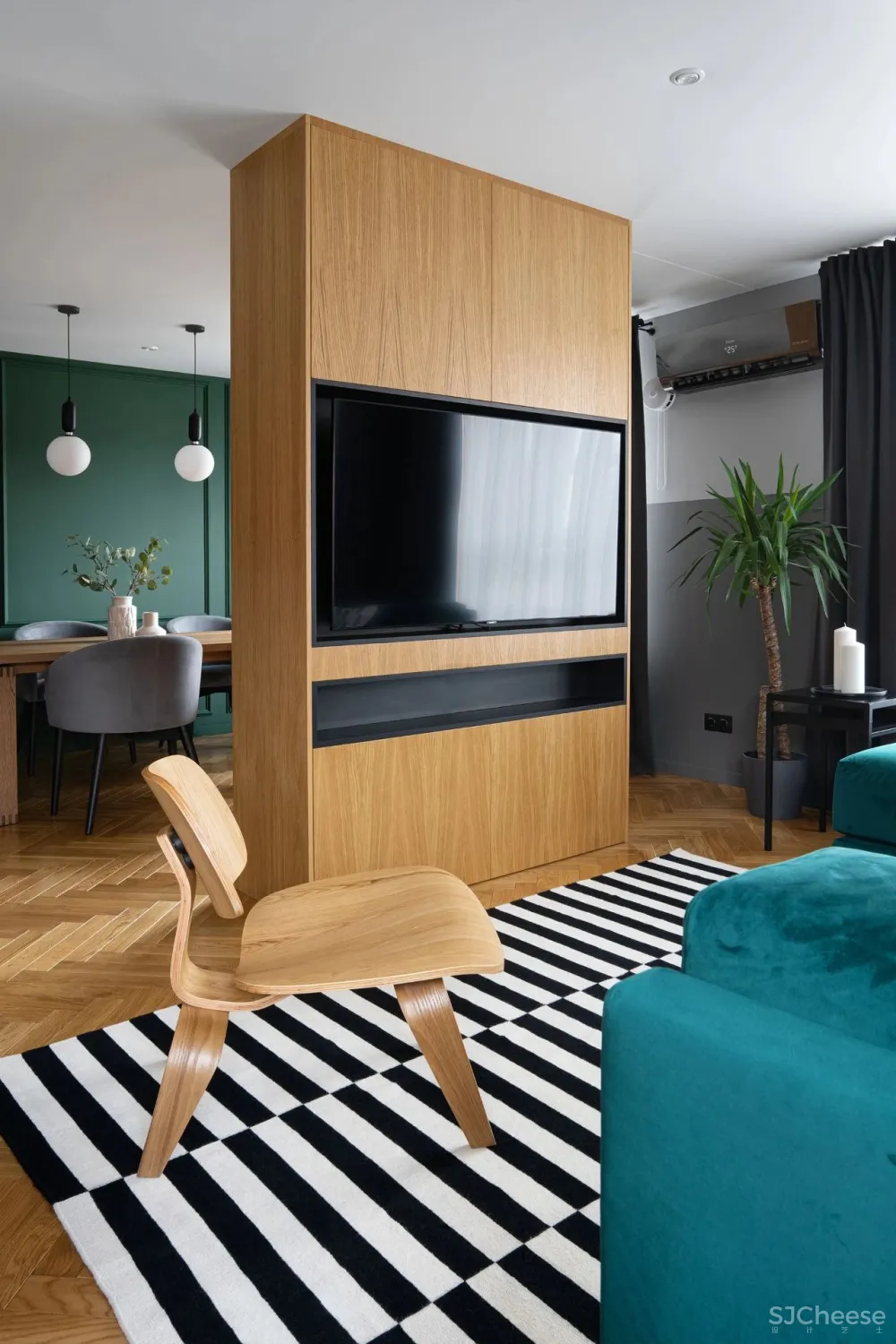 79㎡古典氛围,色彩大胆而鲜活!