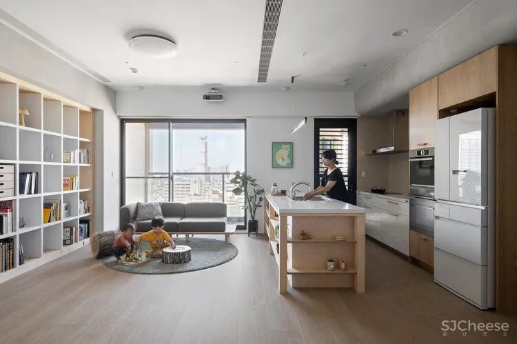 要照顾孩子还要做家务,必须要这样的开放式空间!