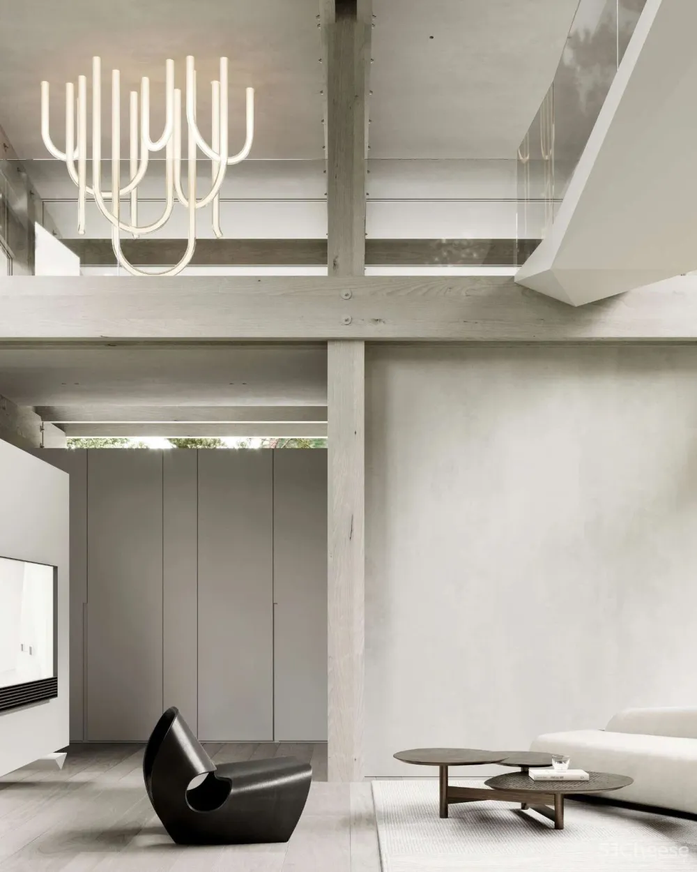 超大尺度,上演原生态极简空间