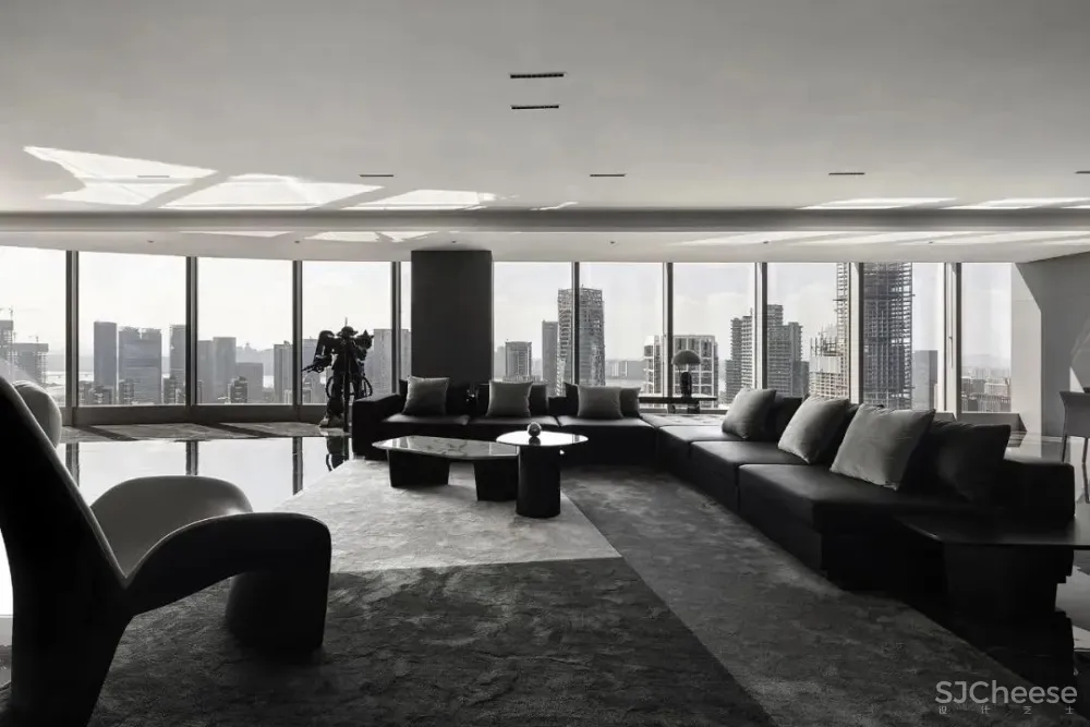 黑白简趣空间，90后都爱的个性潮地 珀阁室内设计