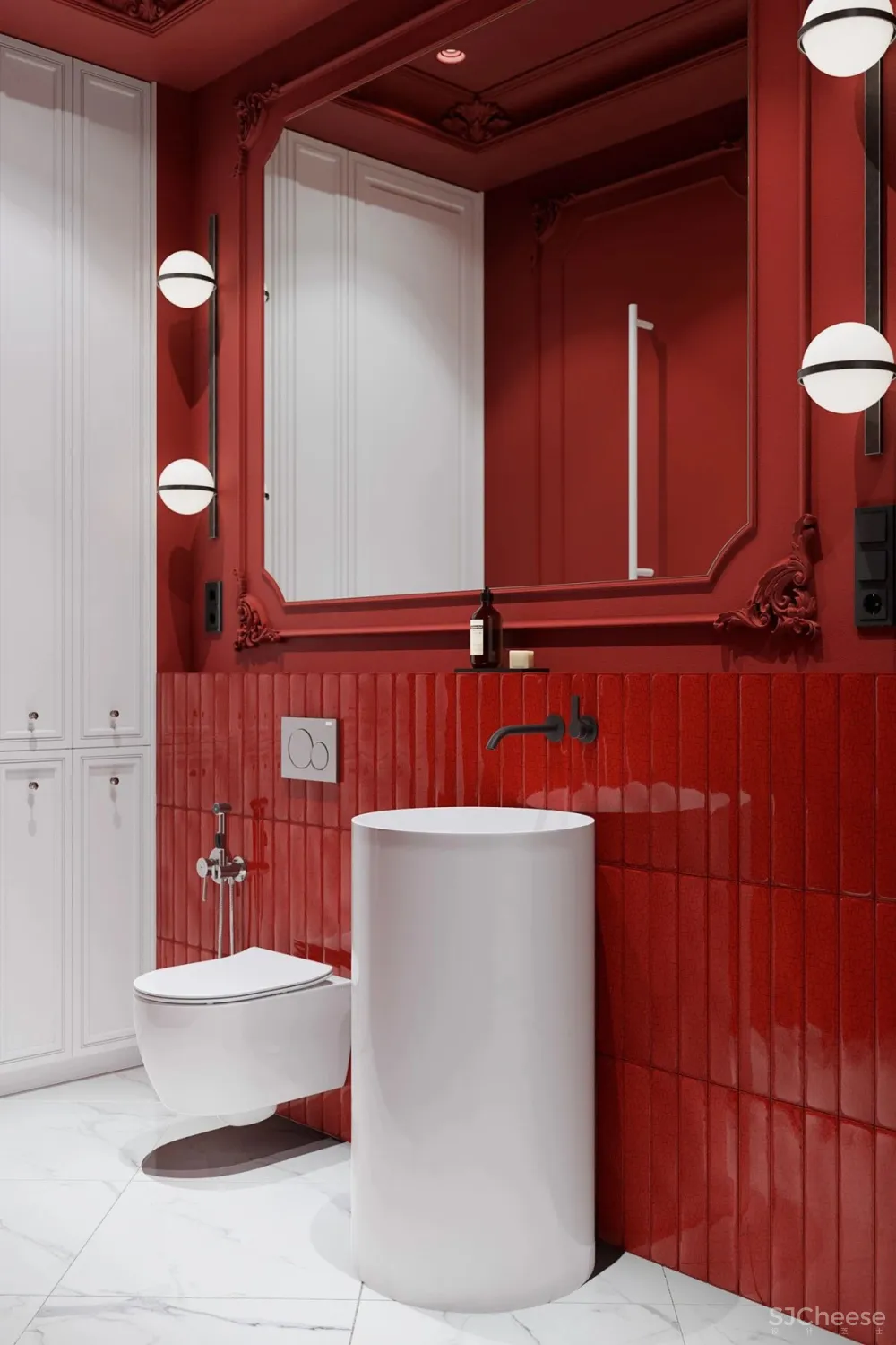 58㎡时尚美宅,色彩的魔力!