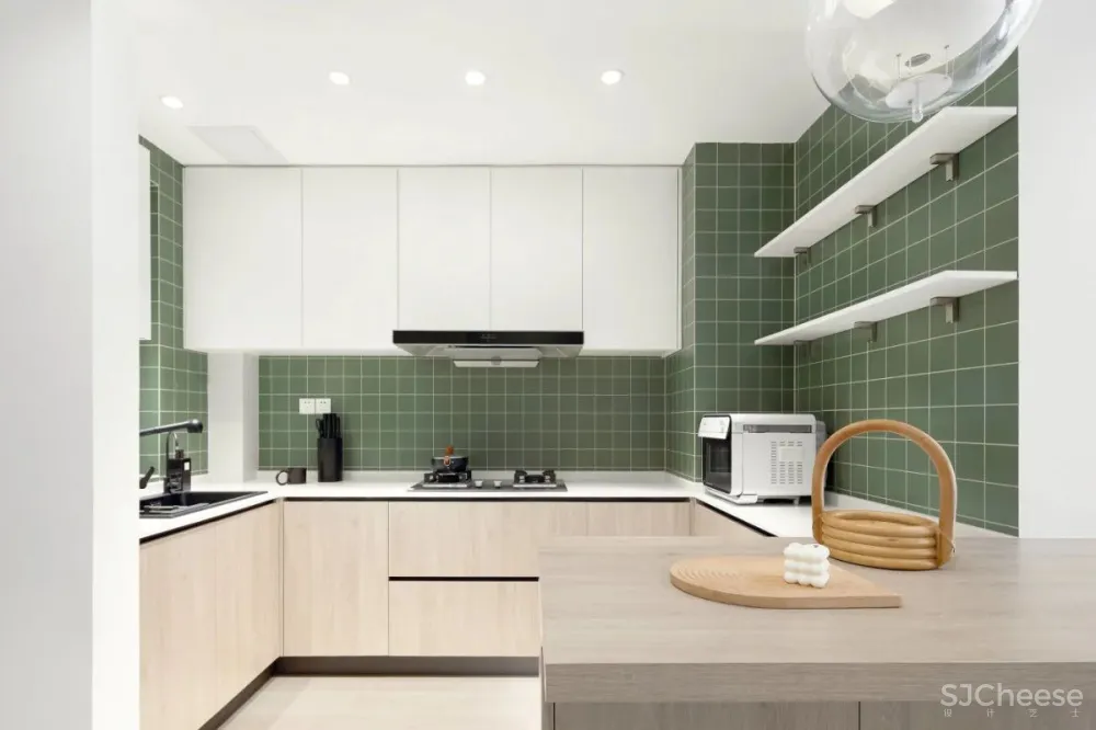 浅麻色 纯白色，简洁舒适的空间美感 清和一舍