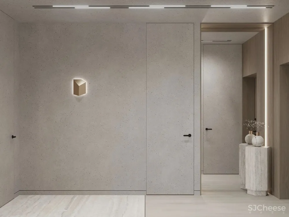 简致素净的四口之家,用材质打造高级感!