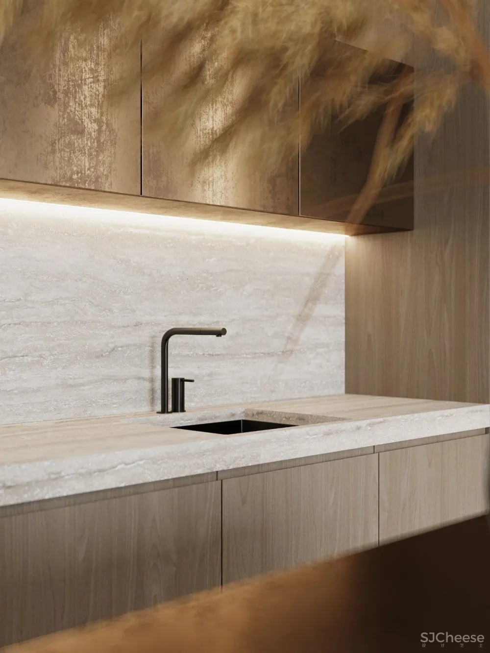 简致素净的四口之家,用材质打造高级感!