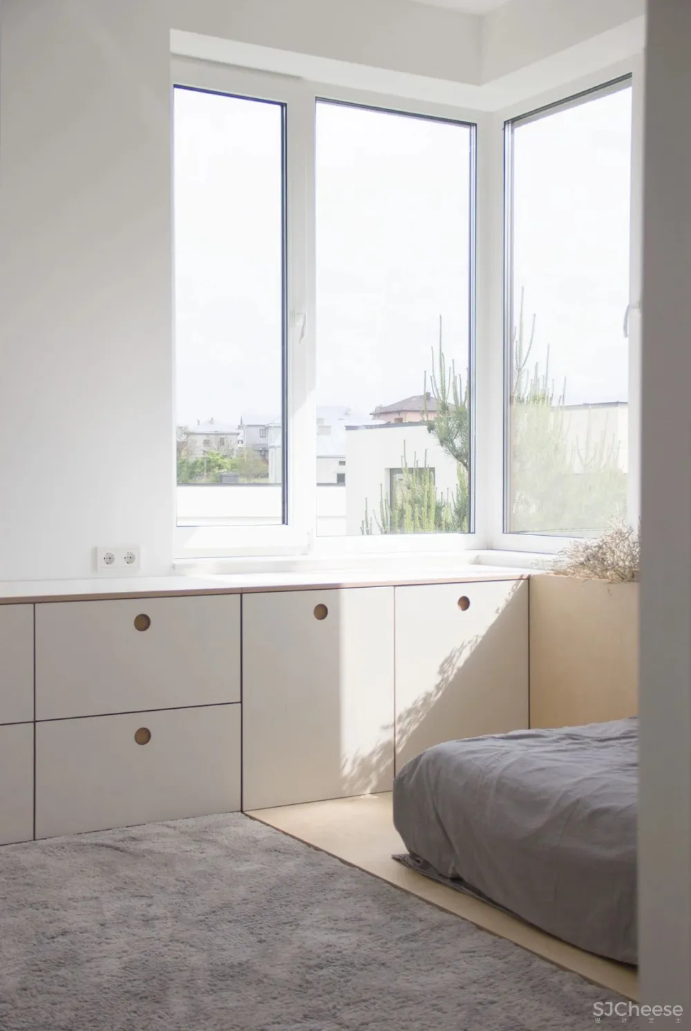 198㎡白色 原木色，最纯的搭配！