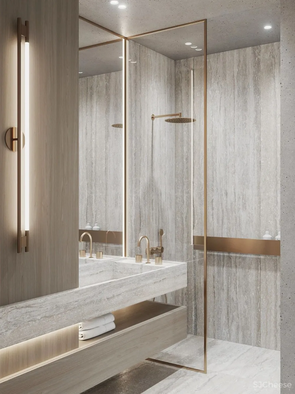 简致素净的四口之家,用材质打造高级感!