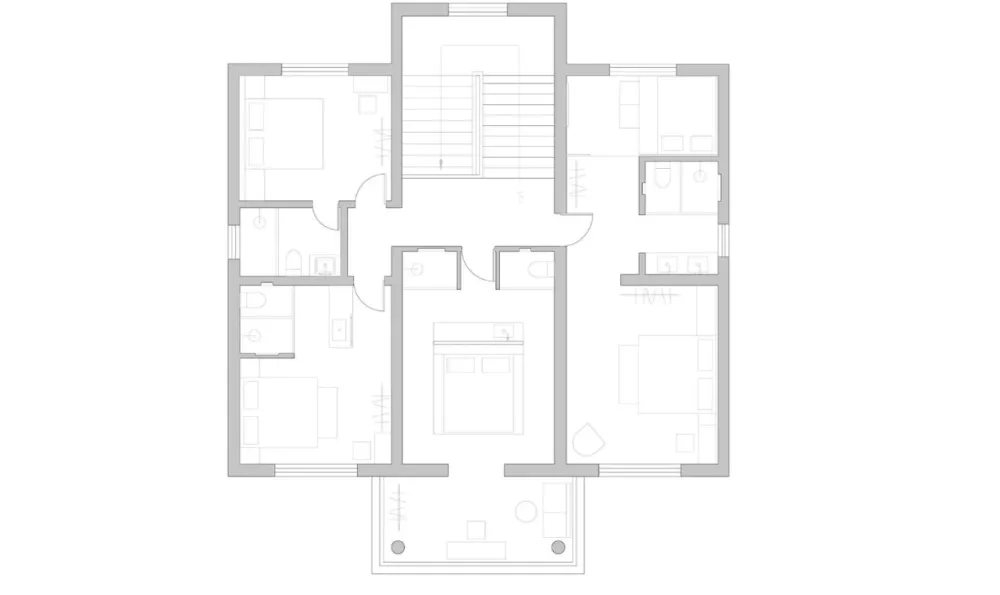 稻田里的极简民宿