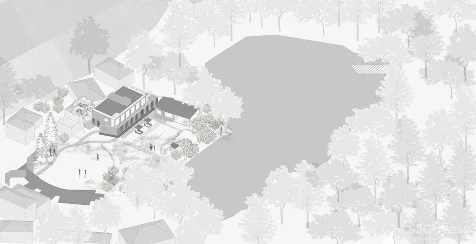 稻田里的极简民宿