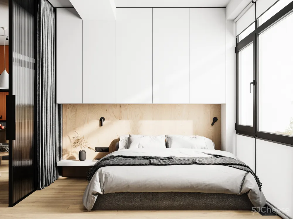 55㎡ 封了阳台, 多出 2 间房,「违章搭建」真实用!