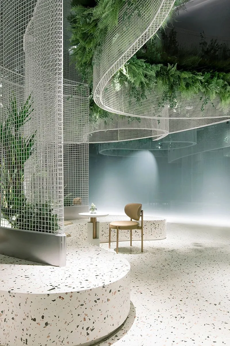 峻佳设计丨水上的白色花园,超现实主义咖啡馆打造城市记忆封面