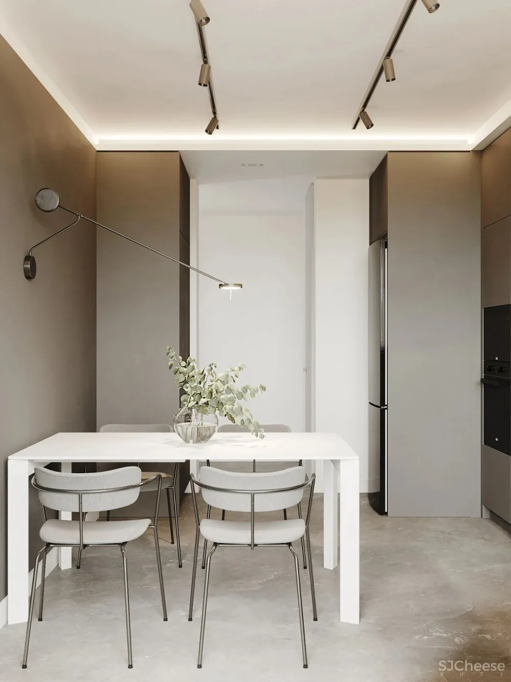 Besense新作 73m²小户型,喜欢那一抹淡淡的绿