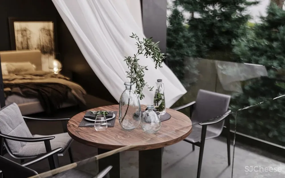 黑色别墅,迷人的高级气质!