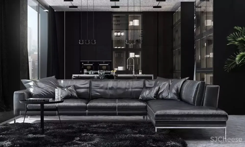 高级黑,超帅气的设计配色!