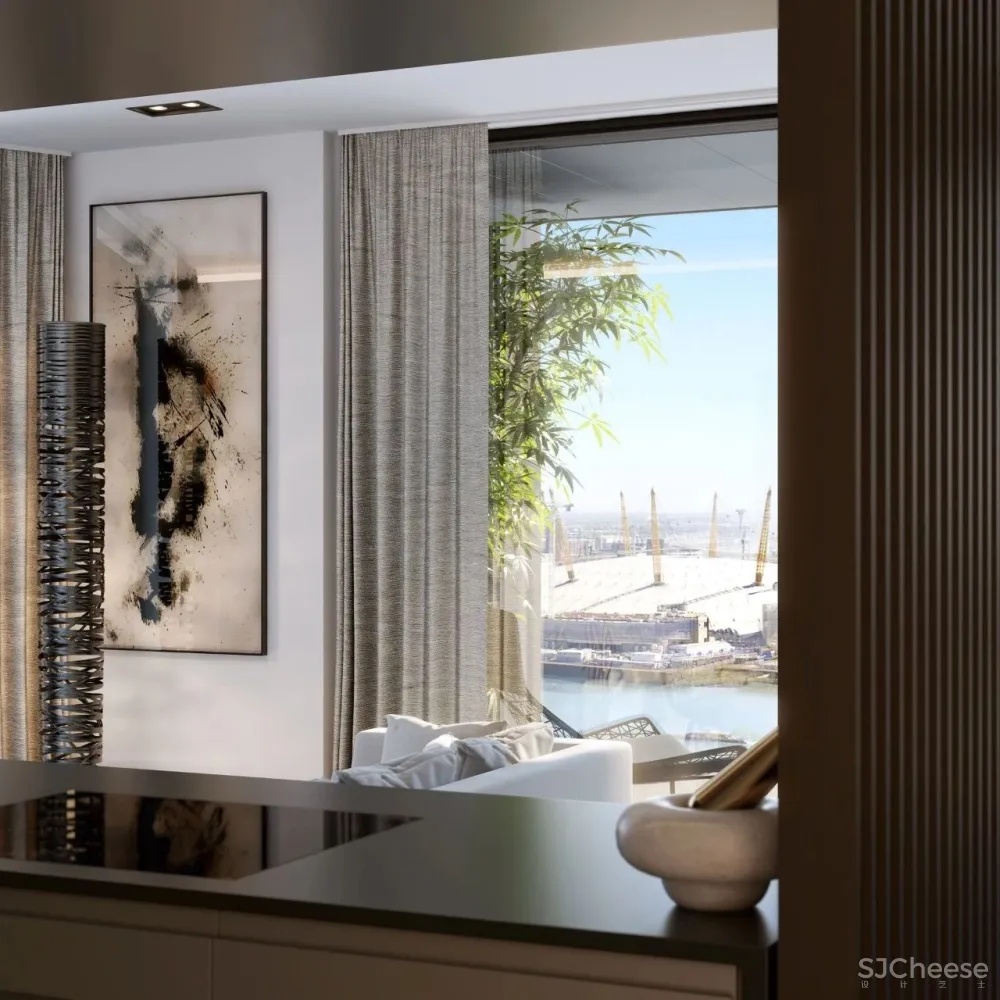 Make Architects设计-世界金融中心,伦敦泰晤士河畔顶奢公寓The Madison