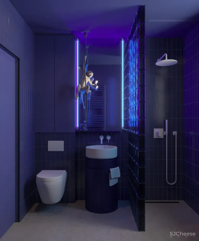 这个家又黑暗又绚烂，既大胆又原始，你会选择住在这个酷酷的空间吗？