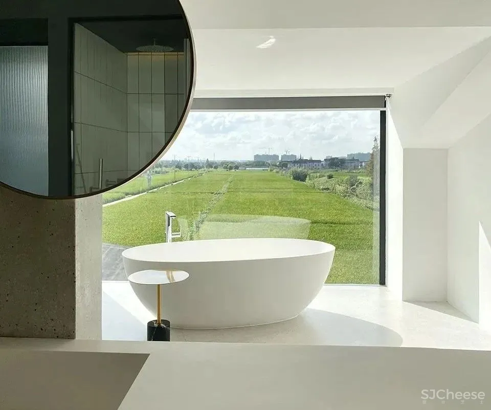 稻田里的极简民宿