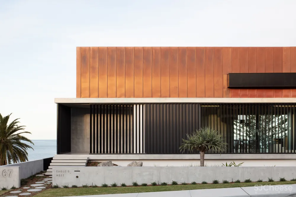 乡下盖房子,用这种木纹混凝土,温暖又高级!