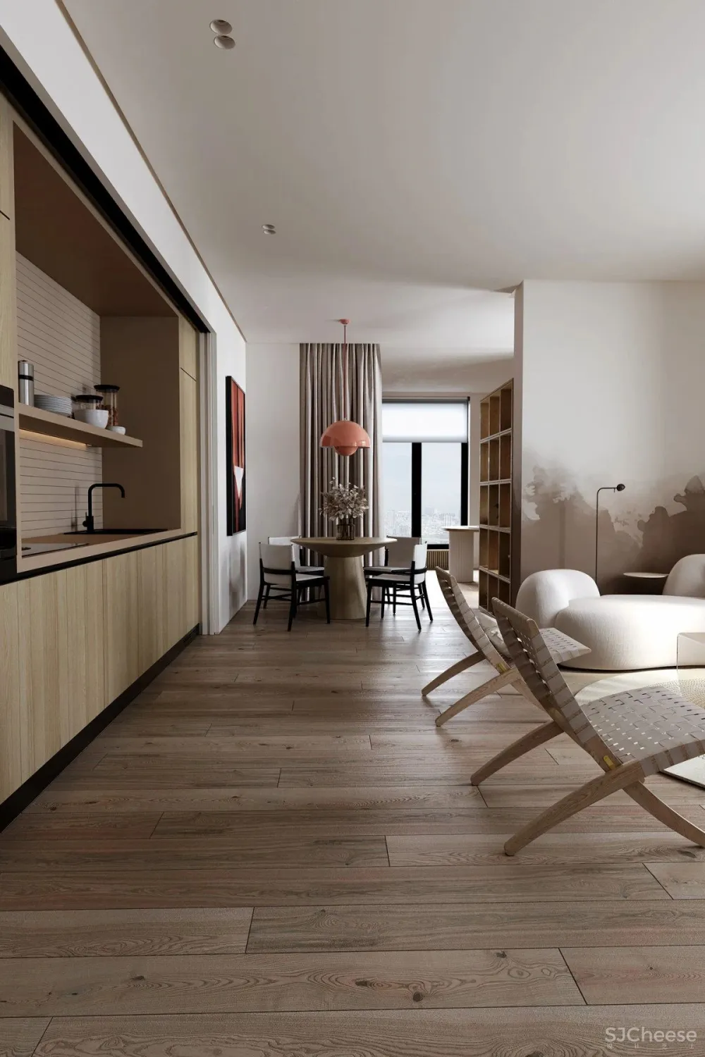 两室改一室,厨房会隐身,年轻人的家就是这么任性!