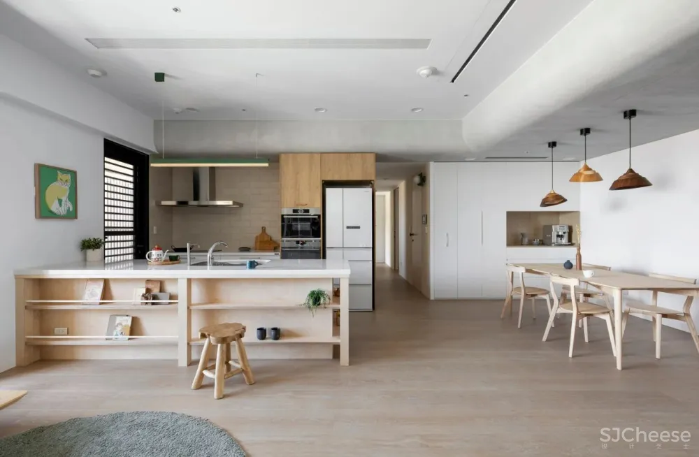 要照顾孩子还要做家务,必须要这样的开放式空间!