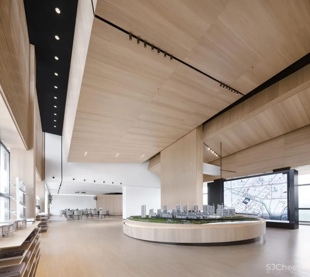 千舍设计·新作 空间的美学与诗意 — 未来城售楼处