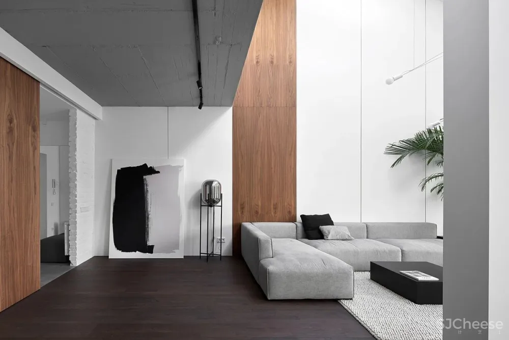 130㎡ 的简约阁楼,白砖墙也可以很高级