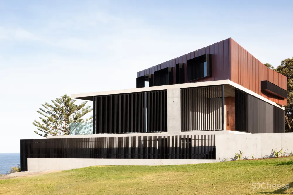 乡下盖房子,用这种木纹混凝土,温暖又高级!