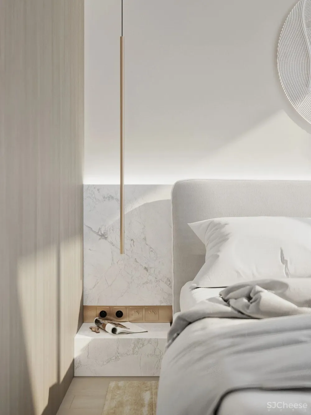 简致素净的四口之家,用材质打造高级感!