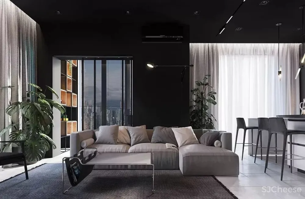 高级黑,超帅气的设计配色!