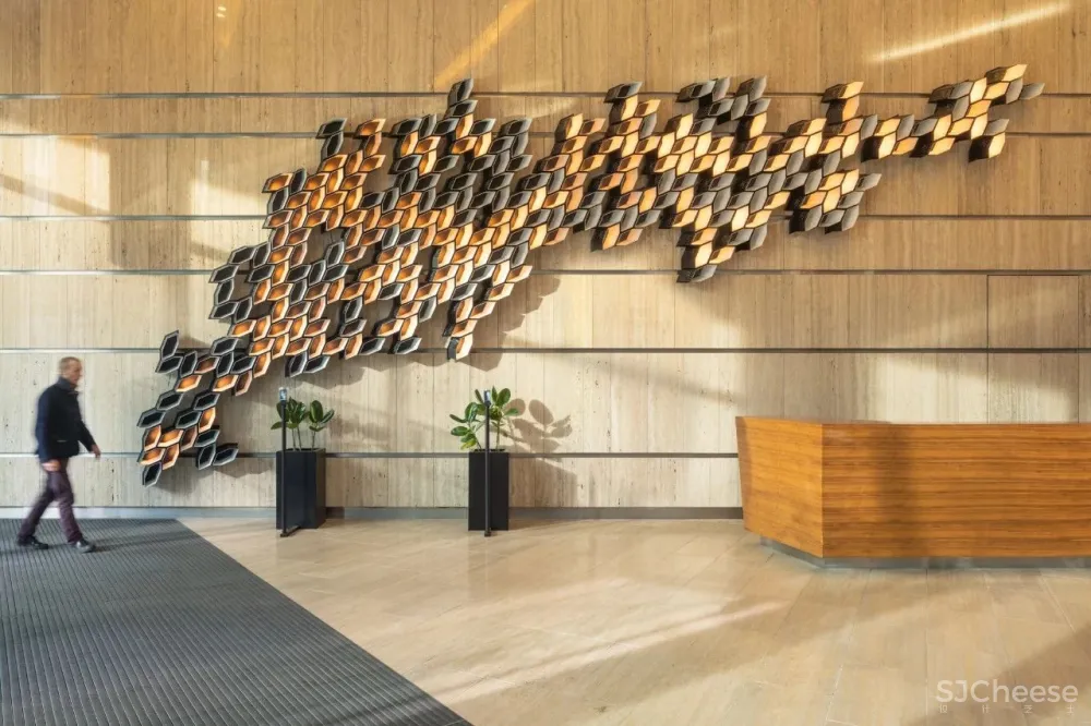 大堂挂幅画,早就过时了!这样的装置才叫灵动