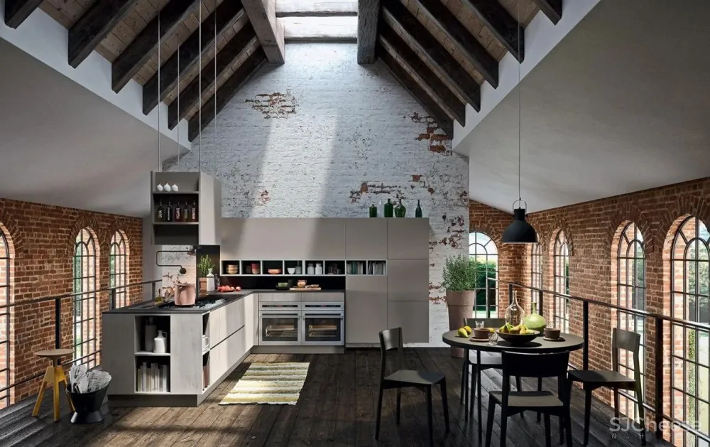 工业风厨房，让你不羁放纵爱烹饪