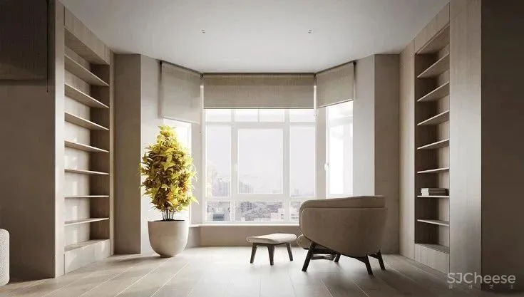 简约原木风住宅,用布艺、石材搭配出高级感!