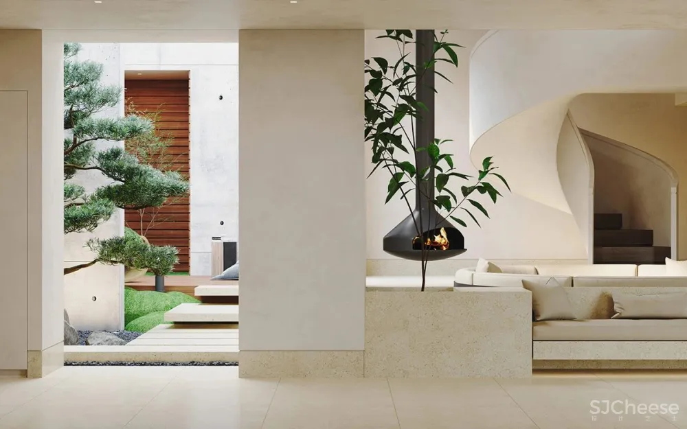 自然舒适的艺术住宅