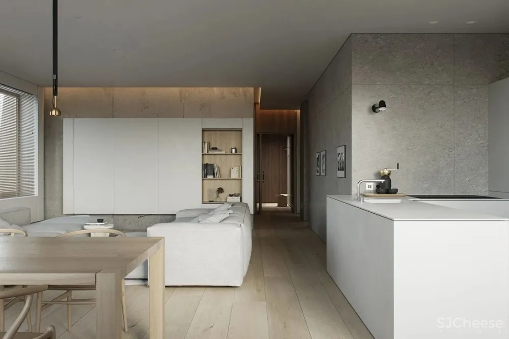 124㎡极简高级灰,格调十足!