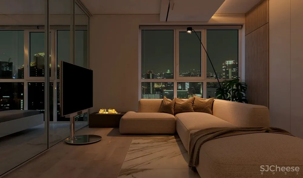 43㎡黑色小户型住宅,网友:这才叫一个人的豪宅!