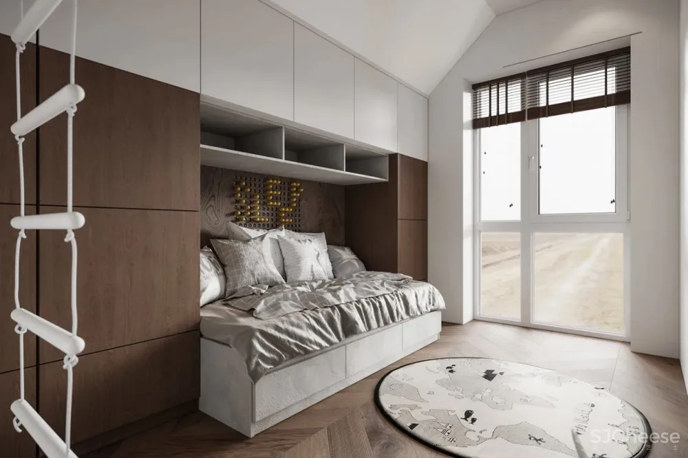 110㎡ 原木风复式, 灯光这样设计更有质感!