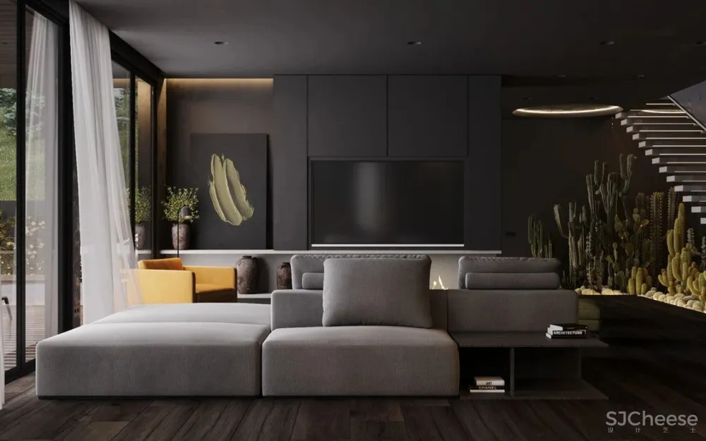 黑色别墅,迷人的高级气质!